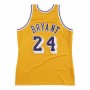 Men's Los Angeles Lakers Kobe Bryant #24 Throwback Mitchell & Ness Yellow 2007-08 Hardwood Classics Jersey