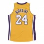 Men's Los Angeles Lakers Finals Kobe Bryant #24 Mitchell&Ness Yellow 08-09 Hardwood Classics Jersey