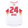 Men's All-Star West 2009 Kobe Bryant #24 Mitchell&Ness White Hardwood Classics Jersey