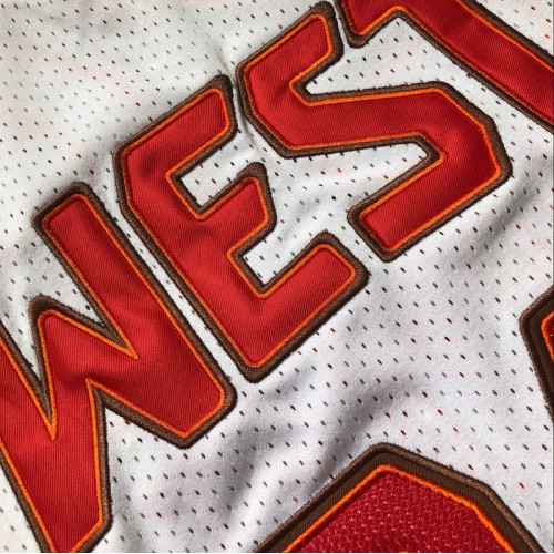 Men's All-Star West 2009 Kobe Bryant #24 Mitchell&Ness White Hardwood Classics Jersey