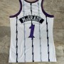 Men's Toronto Raptors Tracy McGrady #1 Mitchell&Ness White 1998-99 Hardwood Classics Swingman Jersey