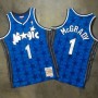 Men's Orlando Magic Tracy McGrady #1 Throwback Mitchell & Ness Blue 00-01 Hardwood Classics Jersey