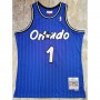 Men's Orlando Magic Anfernee Hardaway #1 Throwback Mitchell & Ness Blue 94-95 Hardwood Classics Jersey