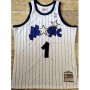 Men's Orlando Magic Anfernee Hardaway #1 Throwback Mitchell & Ness White 93-94 Hardwood Classics Jersey