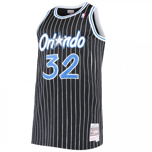 Men's Orlando Magic Shaquille O'Neal #32 Throwback Mitchell & Ness Black 94-95 Hardwood Classics Jersey