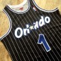 Men's Orlando Magic Anfernee Hardaway #1 Throwback Mitchell & Ness Black 94-95 Hardwood Classics Jersey