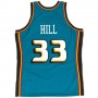 Men's Detroit Pistons Grant Hill #33 Throwback Mitchell & Ness Blue 98-99 Hardwood Classics Swingman Jersey