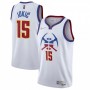 Men's Denver Nuggets Nikola Jokic #15 Nike White 2020/21 Swingman Player Jersey – Earned Edition