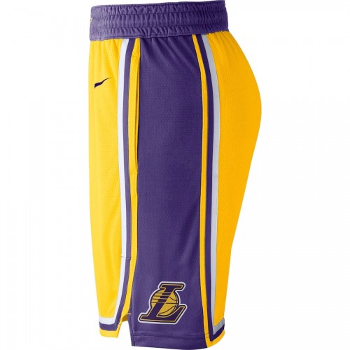 Men's Los Angeles Lakers Nike Yellow NBA Swingman Short - Icon Edition