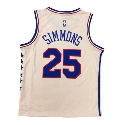 Men's Philadelphia 76ers Ben Simmons #25 Nike 2021 Swingman Jersey - Earned Edition