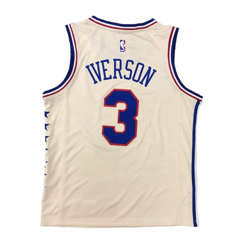 Men's Philadelphia 76ers Allen Iverson #3 Nike 2021 Swingman Jersey - Earned Edition