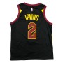 Men's Cleveland Cavaliers Kyrie Irving #2 Jordan Black Swingman Jersey - Statement Edition