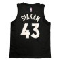 Men's Toronto Raptors Pascal Siakam #43 Nike Black&Purple 2021 Swingman NBA Jersey - Earned Edition