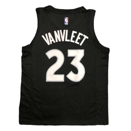 Men's Toronto Raptors Fred VanVleet #23 Nike Black&Purple 2021 Swingman Jersey - Earned Edition