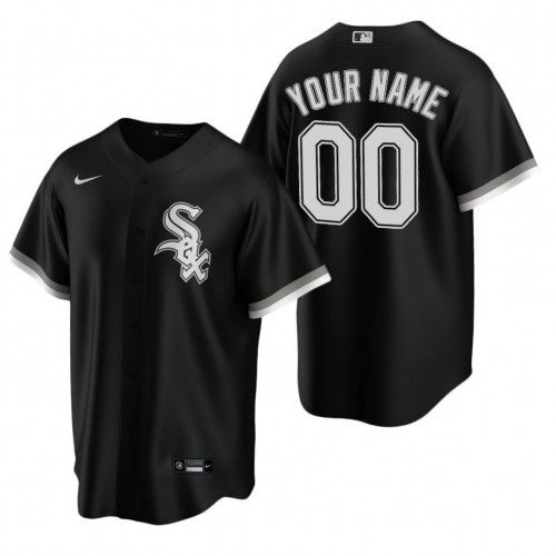 Men's Chicago White Sox Nike Black 2020 Custom Jersey