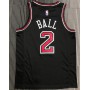 Men's Chicago Bulls Lonzo Ball #2 Nike Black Swingman Jersey - Statement Edition