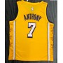 Men's Los Angeles Lakers Carmelo Anthony #7 Nike Yellow Swingman NBA Jersey - City Edition