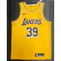 Men's Los Angeles Lakers Dwight Howard #39 Gold Swingman NBA Jersey - Icon Edition