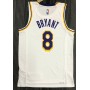 Men's Los Angeles Lakers Kobe Bryant #8 Nike White Swingman NBA Jersey - Icon Edition