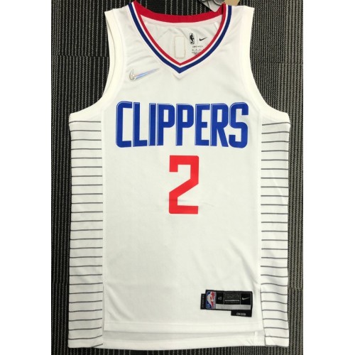 Men's Los Angeles Clippers Leonard #2 Nike White Swingman NBA Jersey - Association Edition