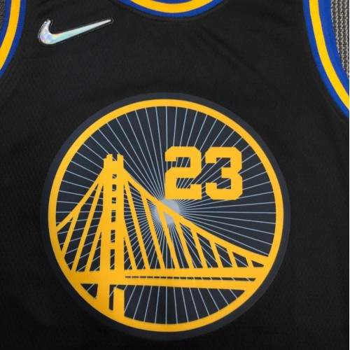 Men's Golden State Warriors Warriors Green #23 Nike Black 2021/22 Swingman NBA Jersey - City Edition