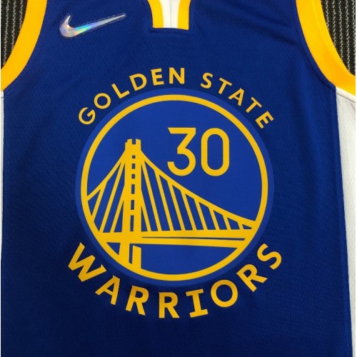 Men's Golden State Warriors Stephen Curry #30 Nike Royal 21/22 Swingman Jersey -Icon Edition