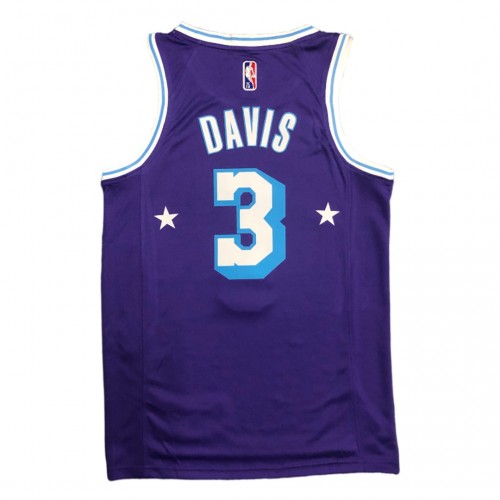 Men's LosAngeles Lakers Anthony Davis #3 Nike Purple 2021/22 Swingman NBA Jersey - City Edition