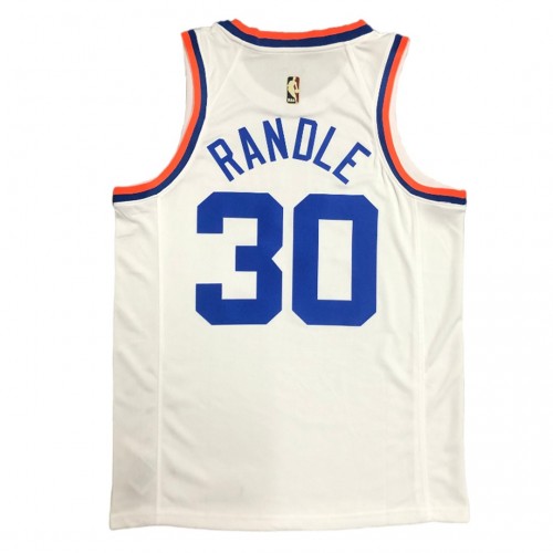 Men's New York Knicks Julius Randle #30 White 2021/22 Swingman Jersey - Classic Edition