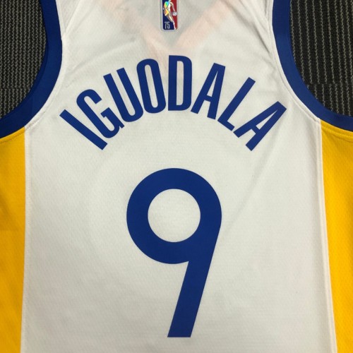 Men's Golden State Warriors Andre Iguodala #9 White 2021/22 Swingman Jersey - Association Edition