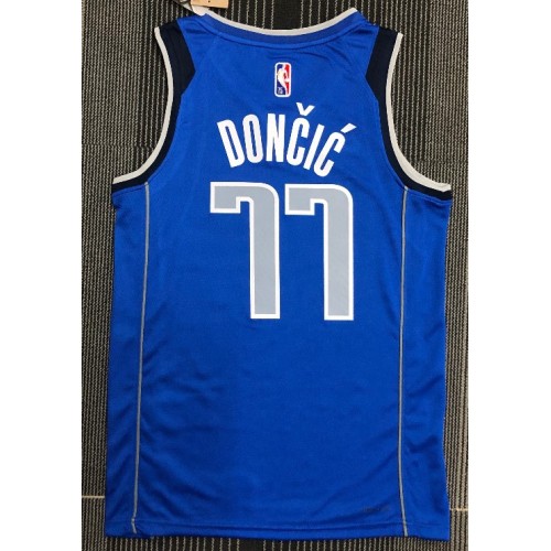 Men's Dallas Mavericks Luka Doncic #77 Blue 2021/22 Swingman Jersey - Icon Edition