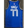 Men's Dallas Mavericks Luka Doncic #77 Blue 2021/22 Swingman Jersey - Icon Edition