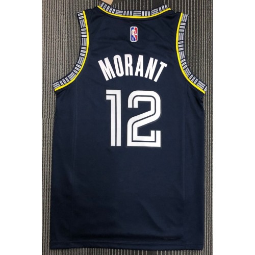 Memphis Grizzlies Ja Morant #12 Nike Black 2021/22 Diamond Swingman Jersey - City Edition