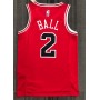 Men's Chicago Bulls Lonzo Ball #2 Nike Red 2021 Swingman NBA Jersey - Icon Edition