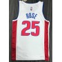 Men's Detroit Pistons Derrick Rose #25 Nike White 2021/22 Swingman NBA Jersey - Icon Edition