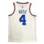 Men's New York Knicks Derrick Rose #4 White 2021/22 Swingman Jersey - Classic Edition