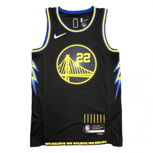 Men's Golden State Warriors Andrew Wiggins #22 Black 2021/22 Swingman Jersey - City Edition