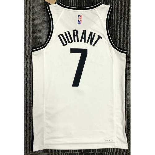 Men's Brooklyn Nets Kevin Durant #7 Nike White 2021 Swingman NBA Jersey - Icon Edition