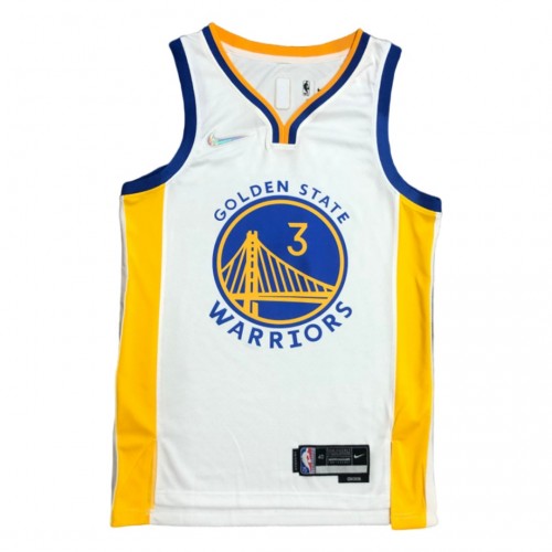 Men's Golden State Warriors Jordan Poole #3 White 2021/22 Swingman NBA Jersey - Association Edition