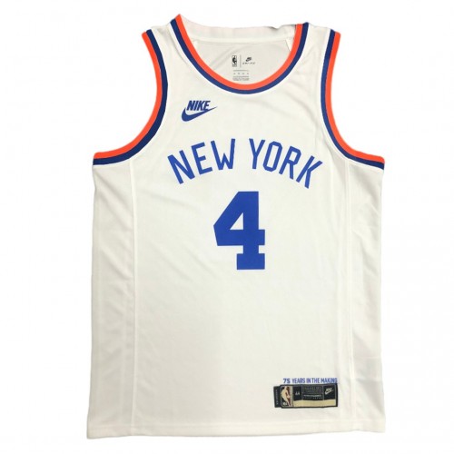 Men's New York Knicks Derrick Rose #4 White 2021/22 Swingman Jersey - Classic Edition