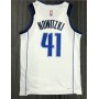 Men's Dallas Mavericks Dirk Nowitzki #41 Nike White 2021/22 Swingman NBA Jersey - Icon Edition