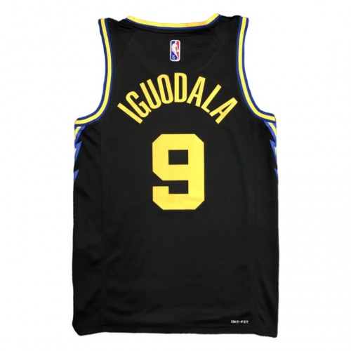 Men's Golden State Warriors Andre Iguodala #9 Black 2021/22 Swingman Jersey - City Edition