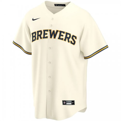 Men's Milwaukee Brewers Nike Cream Home 2020 Jersey