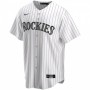 Men's Colorado Rockies Nike White&Purple Home 2020 Jersey