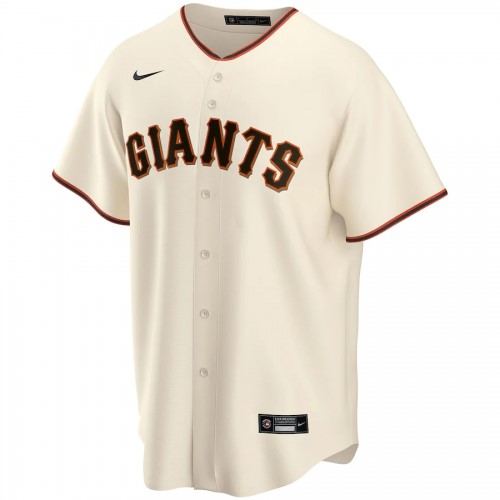 Men's San Francisco Giants Brandon Crawford #35 Nike Cream Home 2020 Jersey