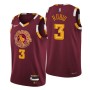 Men's Cleveland Cavaliers Ricky Rubio #3 Nike Wine 2021/22 Swingman NBA Jersey - City Edition