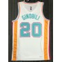 Men's San Antonio Spurs Manu Ginobili #20 Nike White 2021/22 Swingman Jersey - City Edition