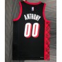 Men's Portland Trail Blazers Carmelo Anthony #00 Nike Black 2021/22 Swingman NBA Jersey-City Edition