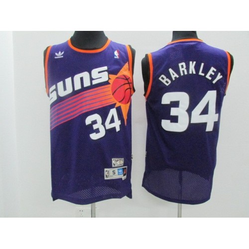 Men's Phoenix Suns Charles Barkley #34 Adidas Purple Swingman NBA Jersey