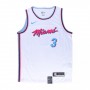 Men's Miami Heat Dwyane Wade #3 White 19-20 Swingman Jersey - City  Edition(Round Collar)