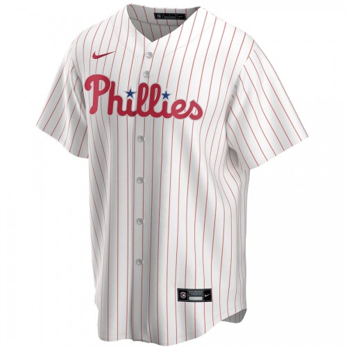 Men's Philadelphia Phillies Mike Schmidt #20 Nike White&Red Home 2020 Jersey